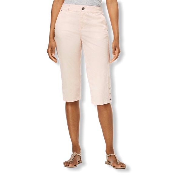 Style & Co Snap Button Capri - Picture 1 of 4